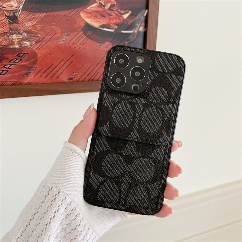 Coach iPhone tok a Wallet Black-HP240513 pénztárcájával