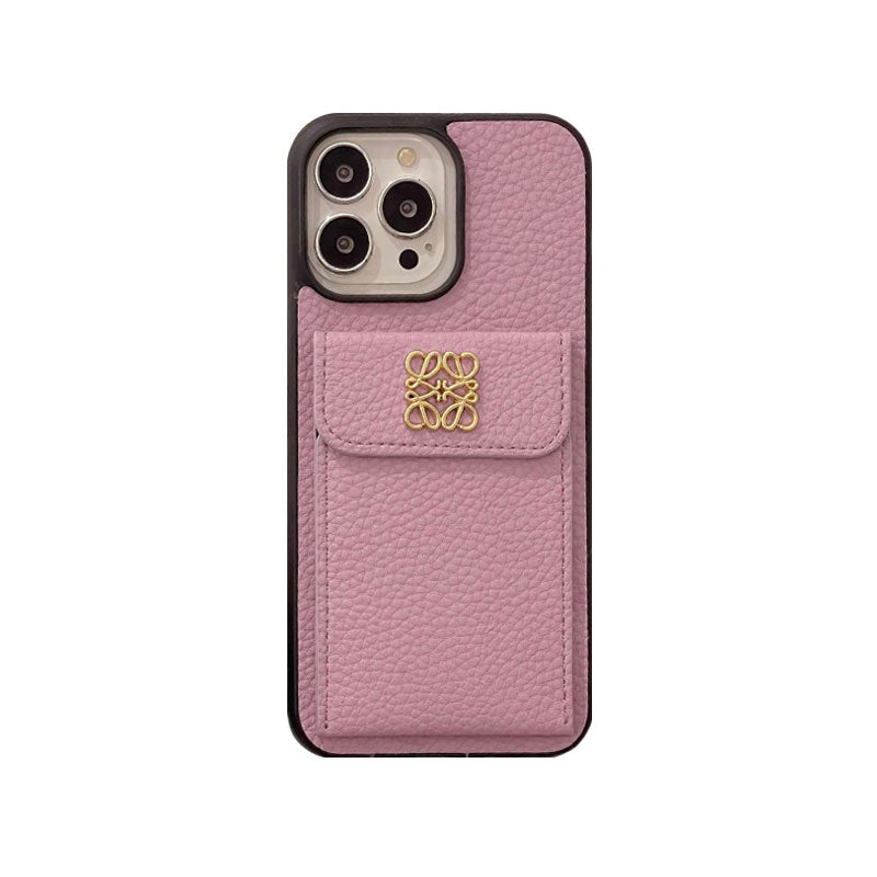 Carcasă iPhone Loewe cu suport pentru card Black-QBK240603