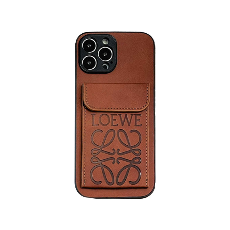 Loewe iPhone tok a kártyatartóval Black-LZP241448
