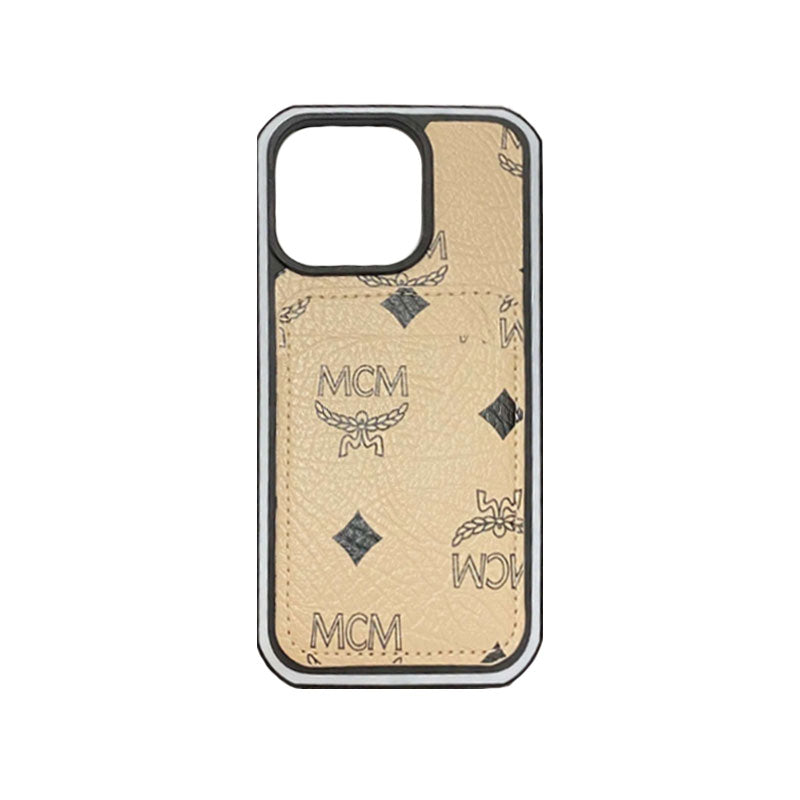 MCM iPhone tok kártya tartóval sárga-mck240603