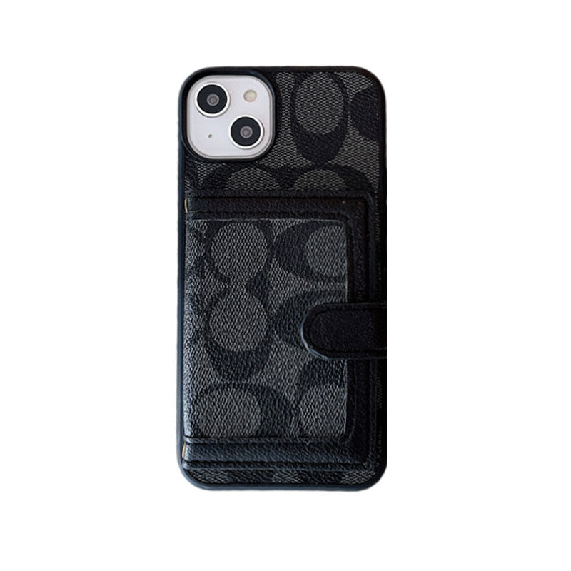 Trener iPhone Case z portfelem i paskiem Crossbody White -xK240402