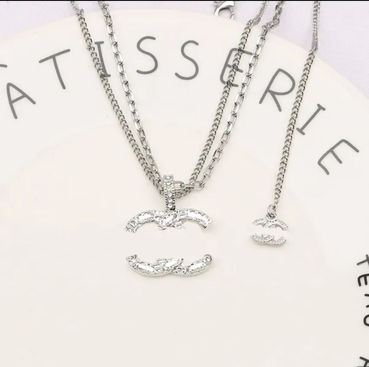 Designer Letter CC halskjede