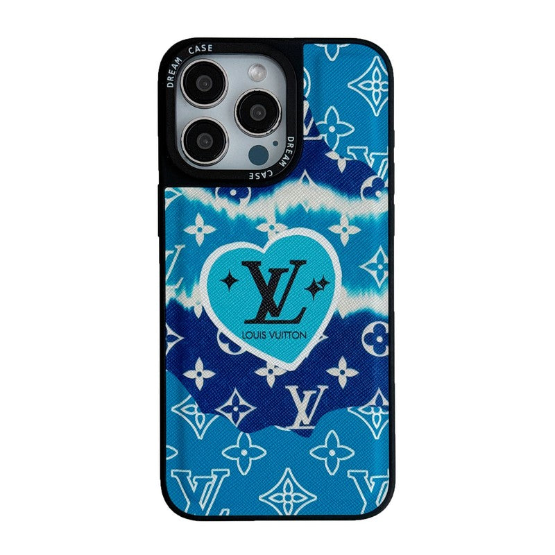 Lou Blue Leather iphone tok