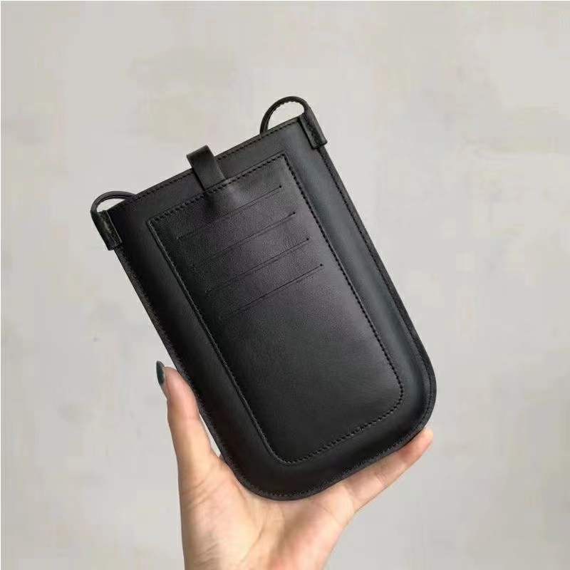 Crossbody skinn telefonpose