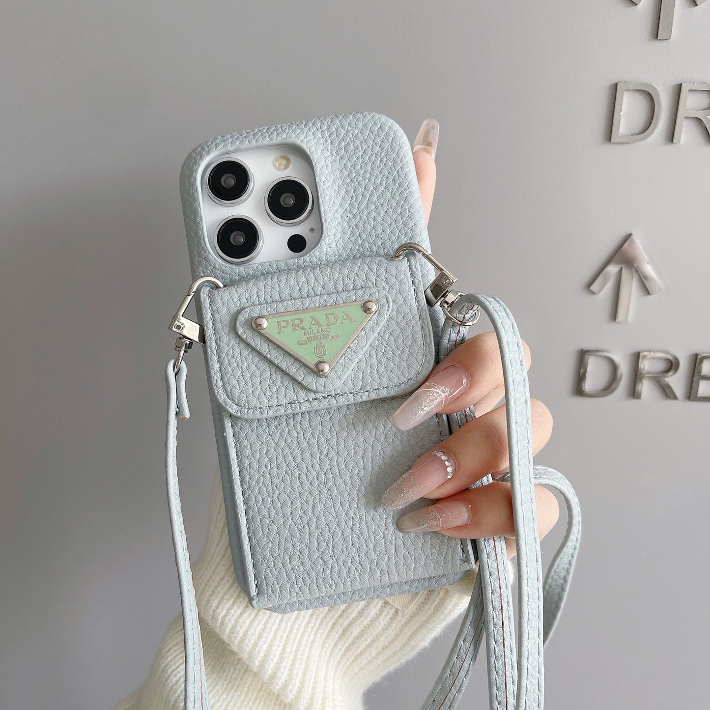 PRA kártya tartó lánc iPhone tok
