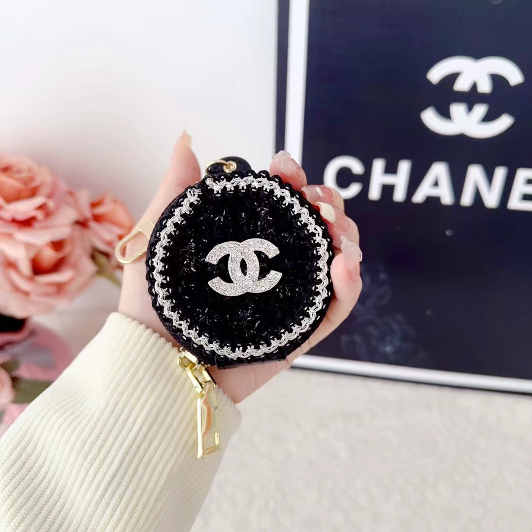 Luksus Chanel Airpods sag med spejl