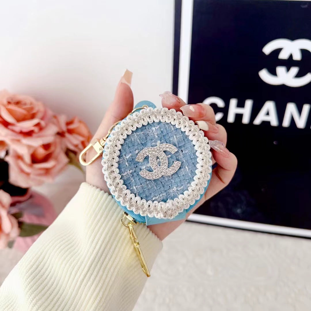 Luksus Chanel Airpods sag med spejl