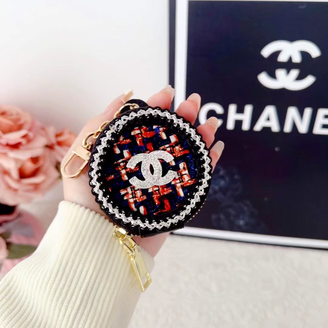 Luksus Chanel Airpods sag med spejl