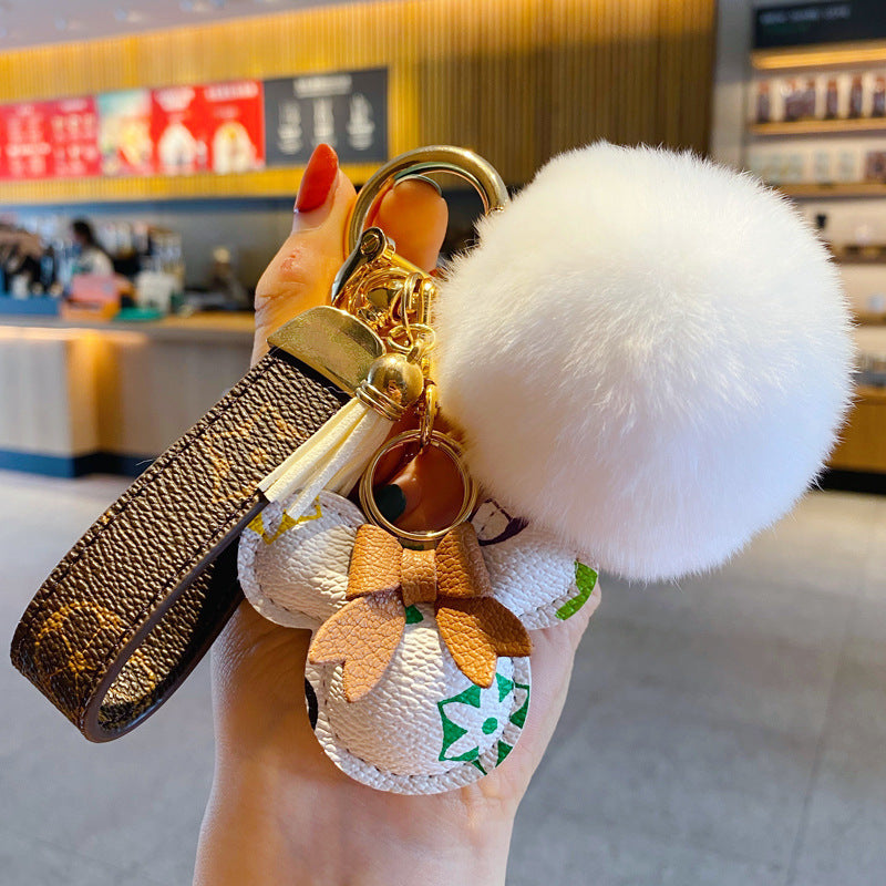 Luxury Mickey Keychain – Faux Leather