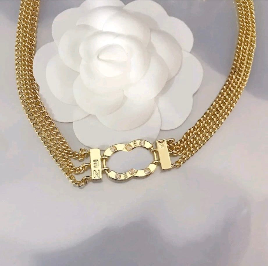 Luksusmerke CC anheng halskjede choker