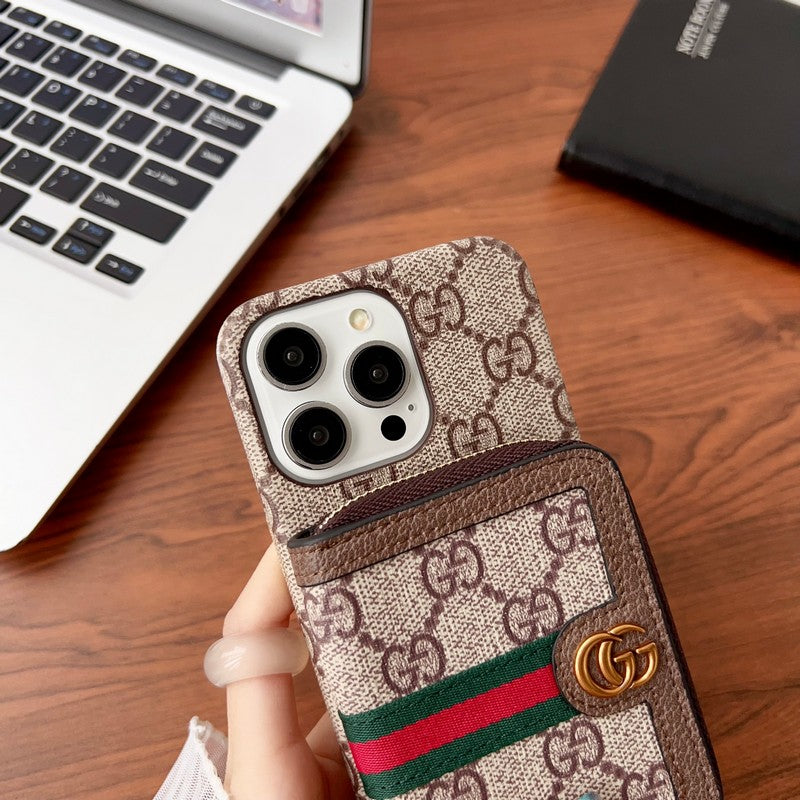Lou gg kortholder kæde iPhone -sag