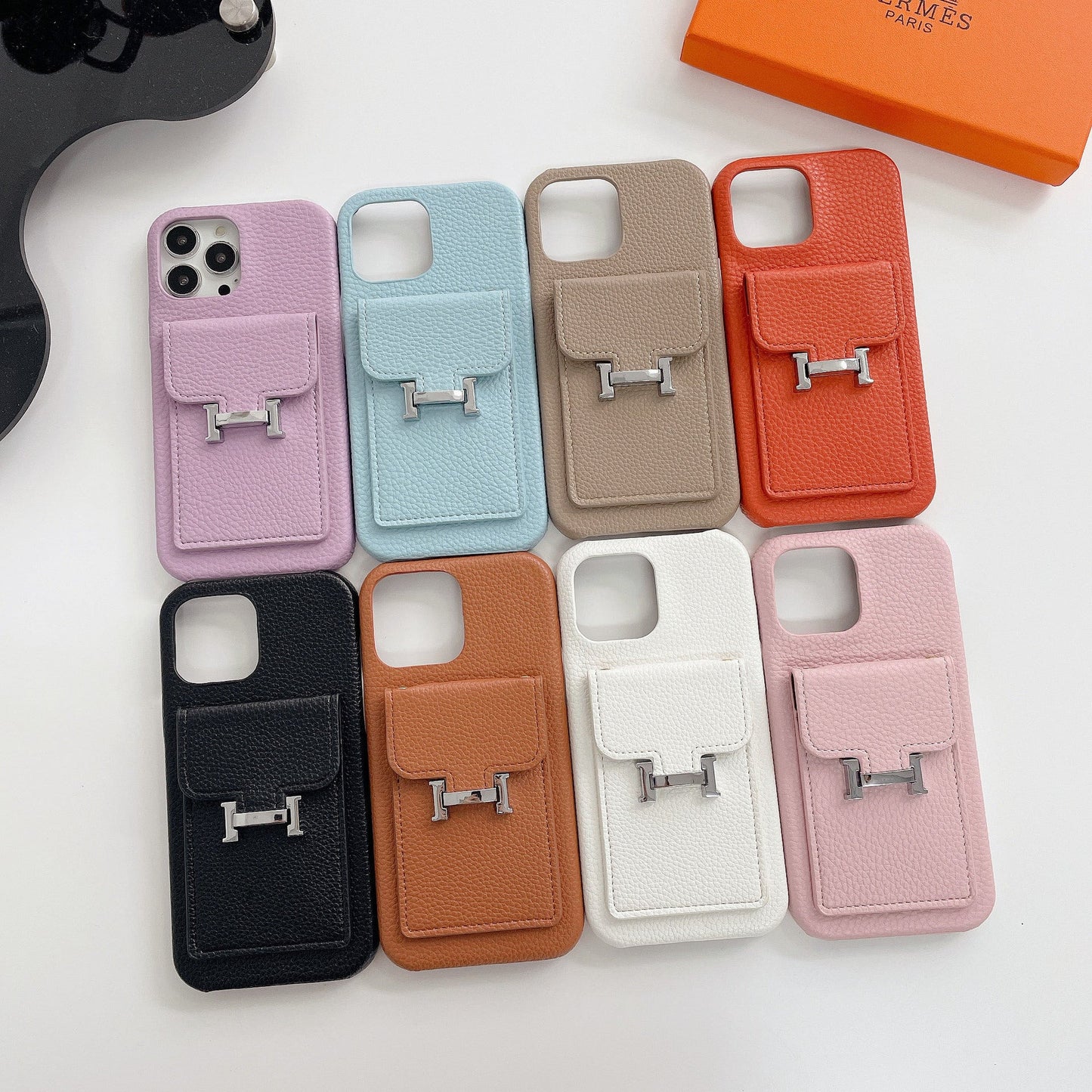 H kártya tartó bőr iPhone tok