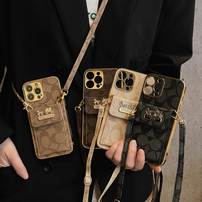 COA kártya táska bőrlánc iPhone tok
