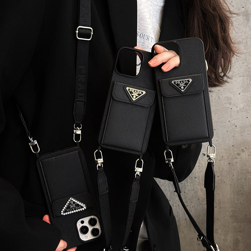 PRA Crossbody bőr iPhone tok