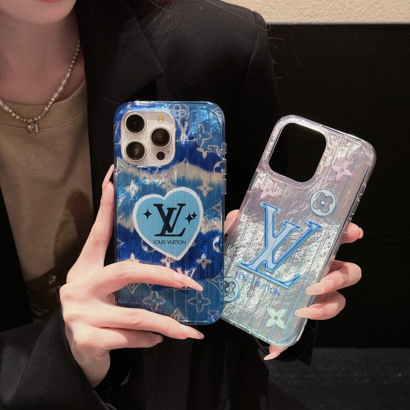 حالة لو Pink و Blue iPhone