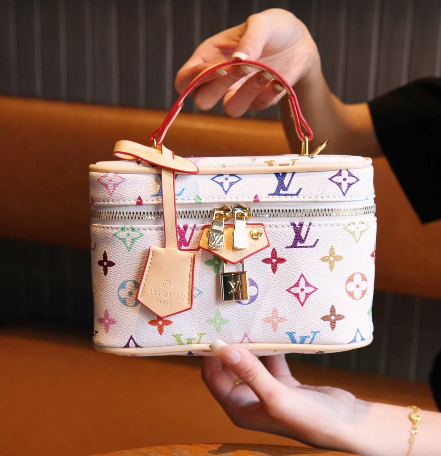Vintage inspirovaná krabicová taška-elegantní monogram Tote Box