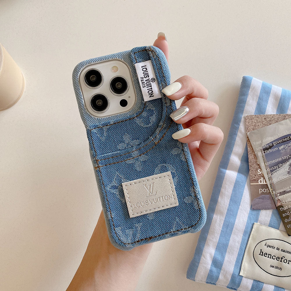 Megkülönböztető farmer divat iPhone tok