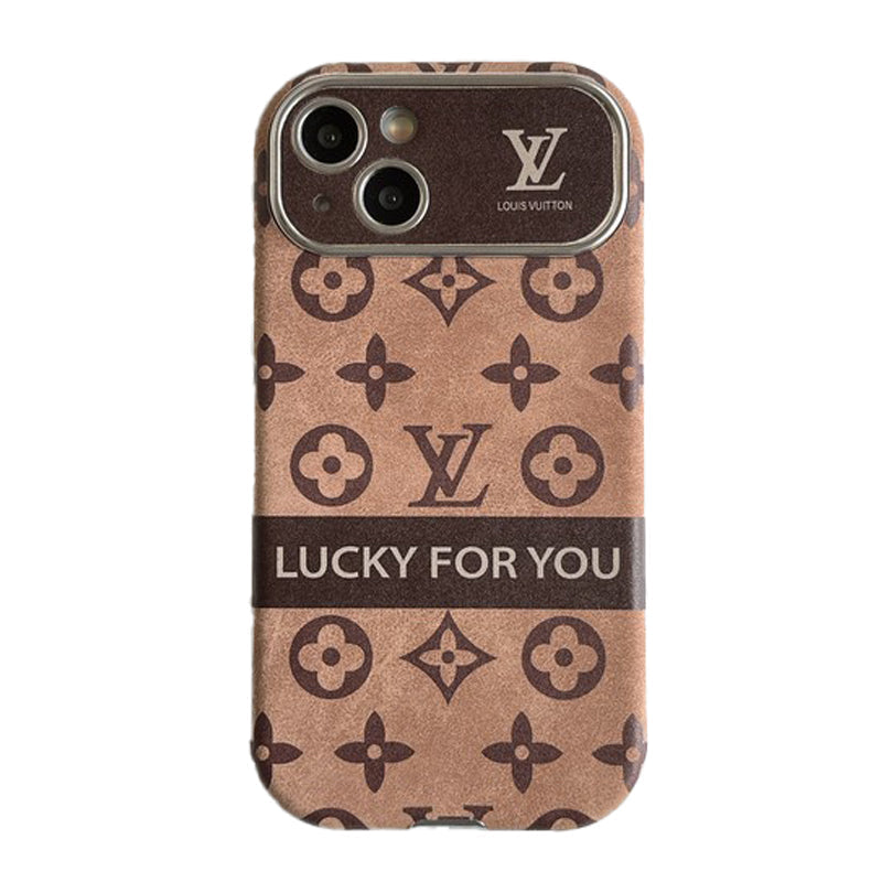 Lou Brown & Black Classic Leather iPhone tok