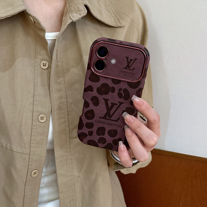 Lou Brown و Purple Color Leather Case iPhone