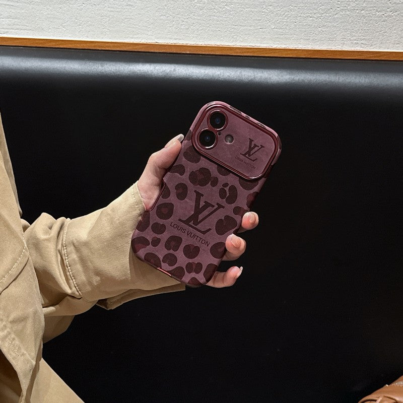 Lou Brown و Purple Color Leather Case iPhone