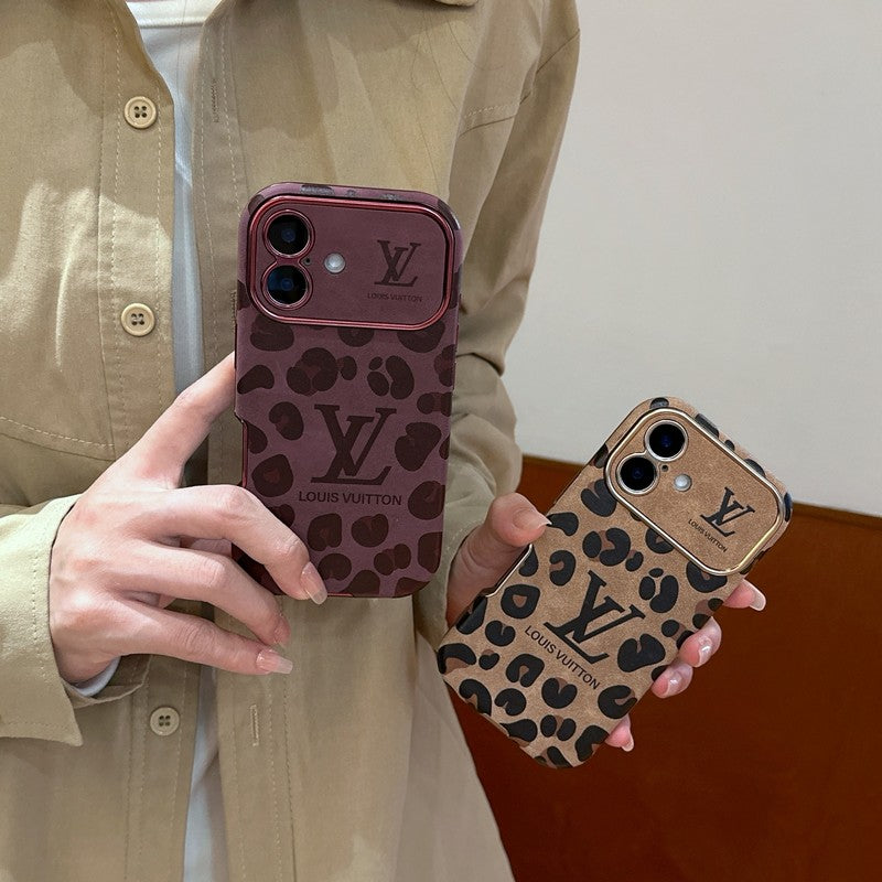 Lou Brown و Purple Color Leather Case iPhone