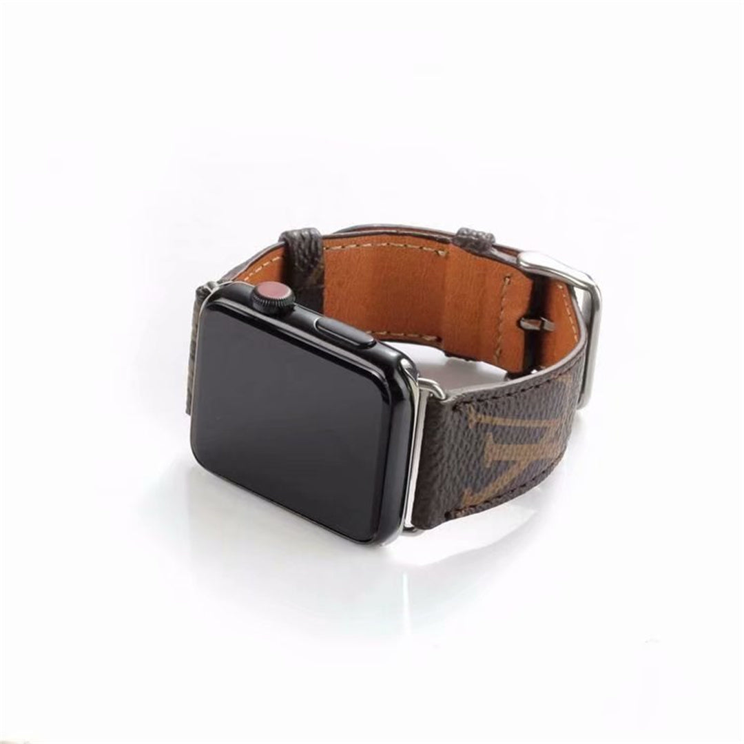 Klassisk brun luksuriøs stropp for Apple Watch -band