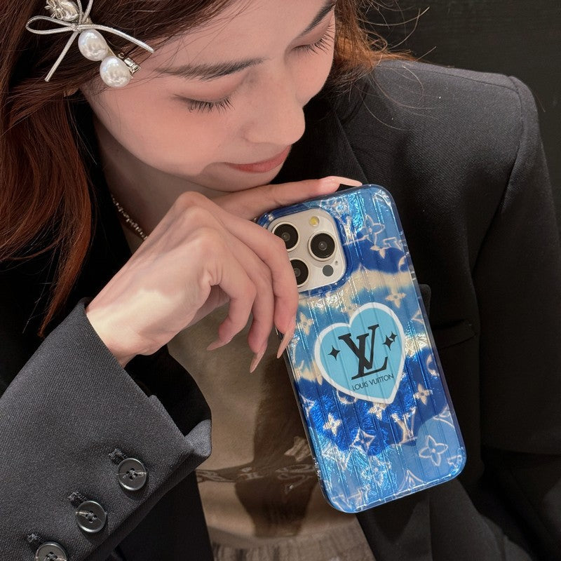 حالة لو Pink و Blue iPhone
