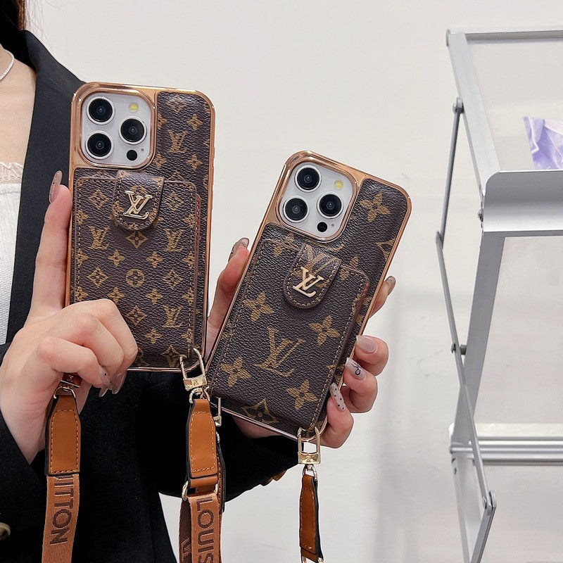 Lou Gold Cover Crossody iPhone tok
