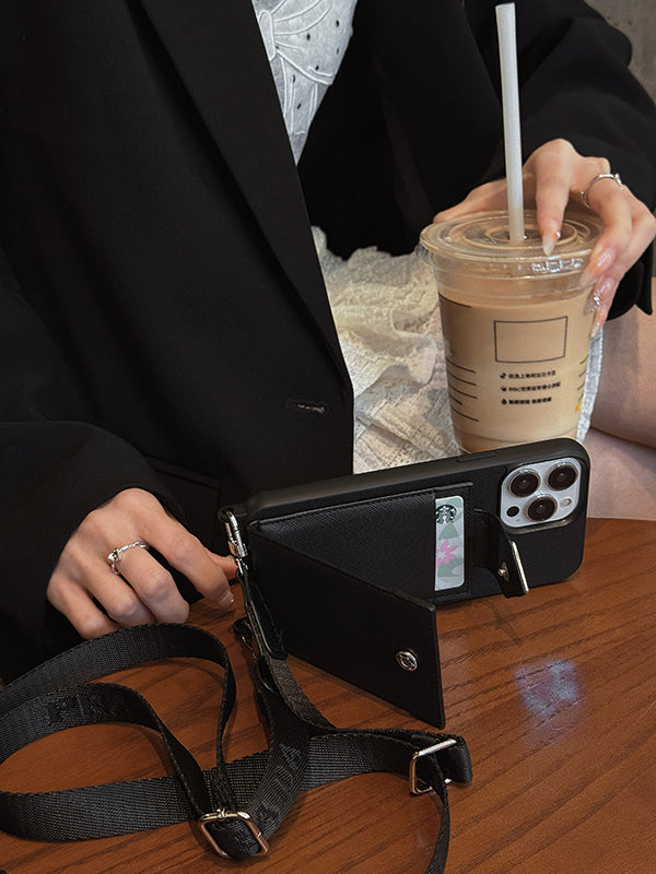 PRA crossbody læder iPhone sag
