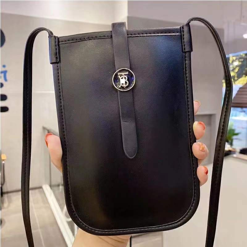 Crossbody skinn telefonpose