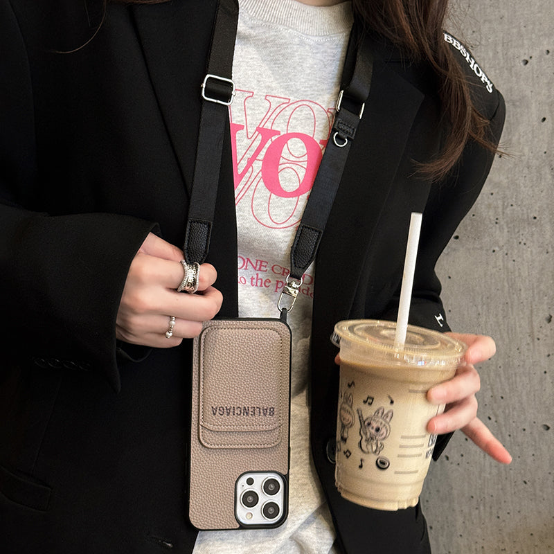 BB Crossbody Leder iPhone Hülle