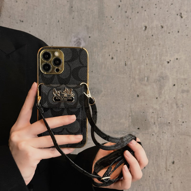 COA kártya táska bőrlánc iPhone tok