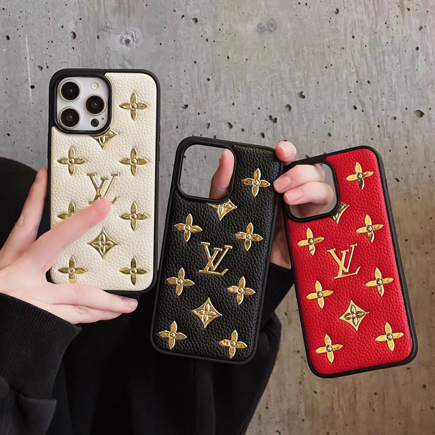 Lou arany bőr iPhone tok