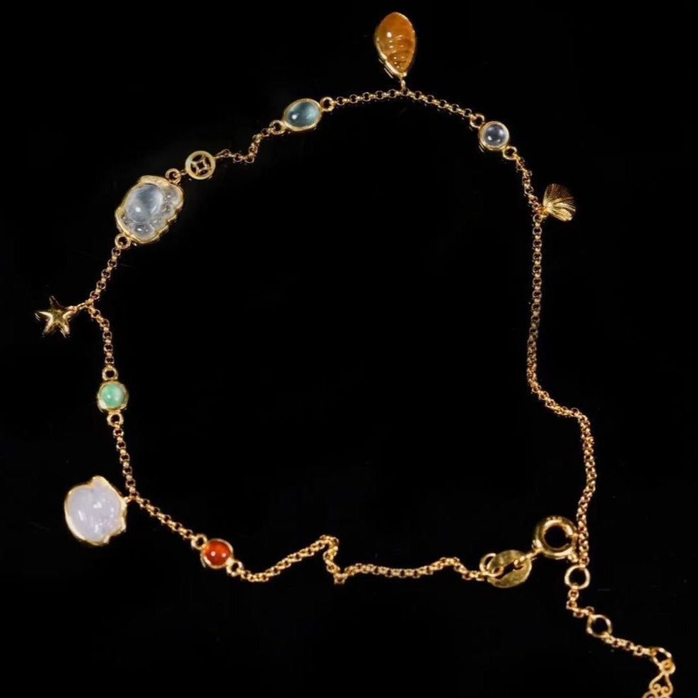 Havinspirert, søt skall anklet-sommerboho strand sjarm smykker tilbehør