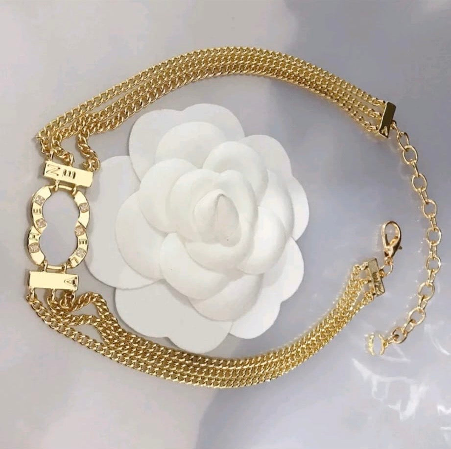Luksusmerke CC anheng halskjede choker