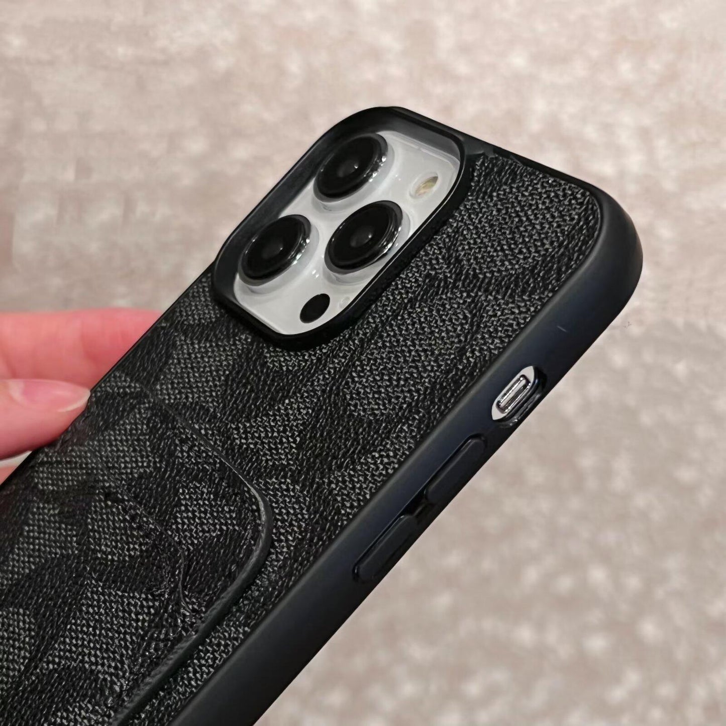 Custodia per iPhone in pelle per sacca con carta COA