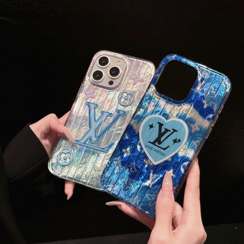حالة لو Pink و Blue iPhone