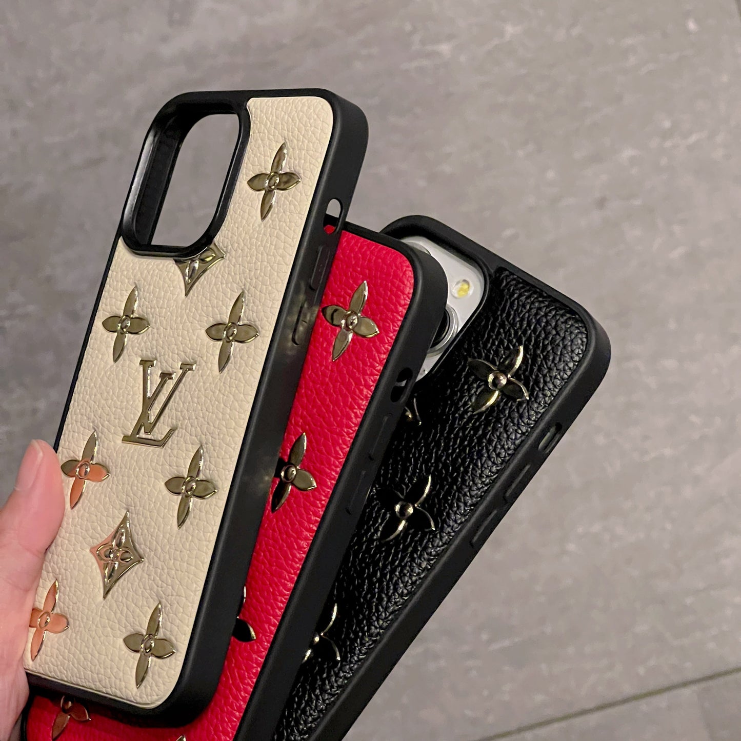 Lou arany bőr iPhone tok