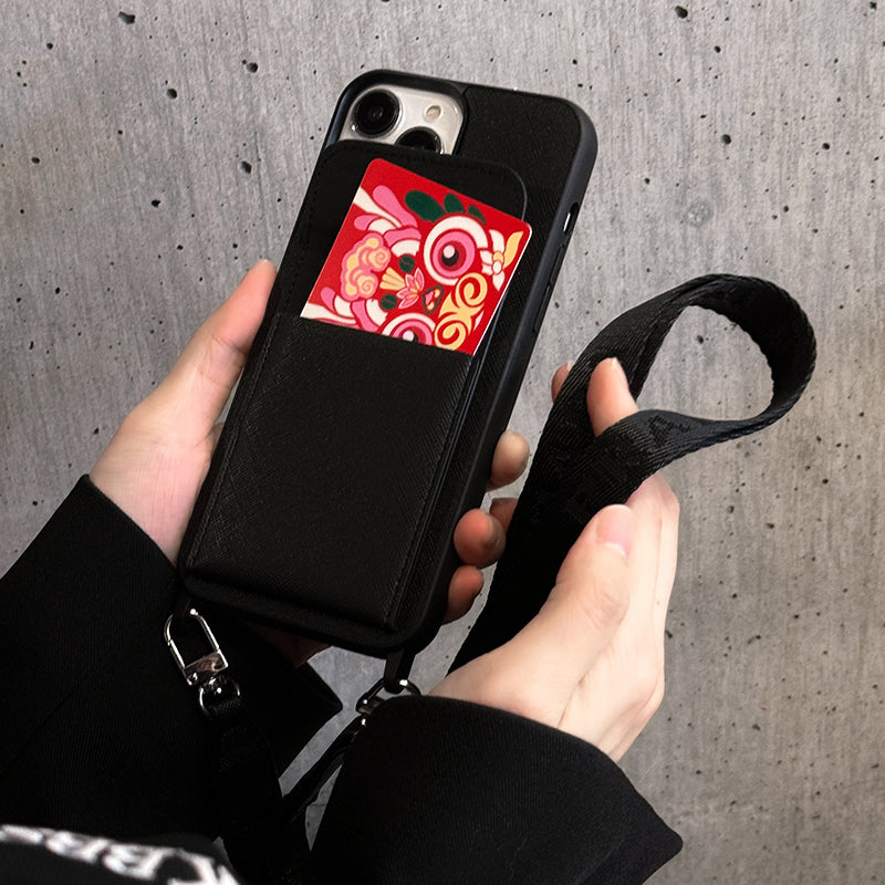 PRA Crossbody bőr iPhone tok