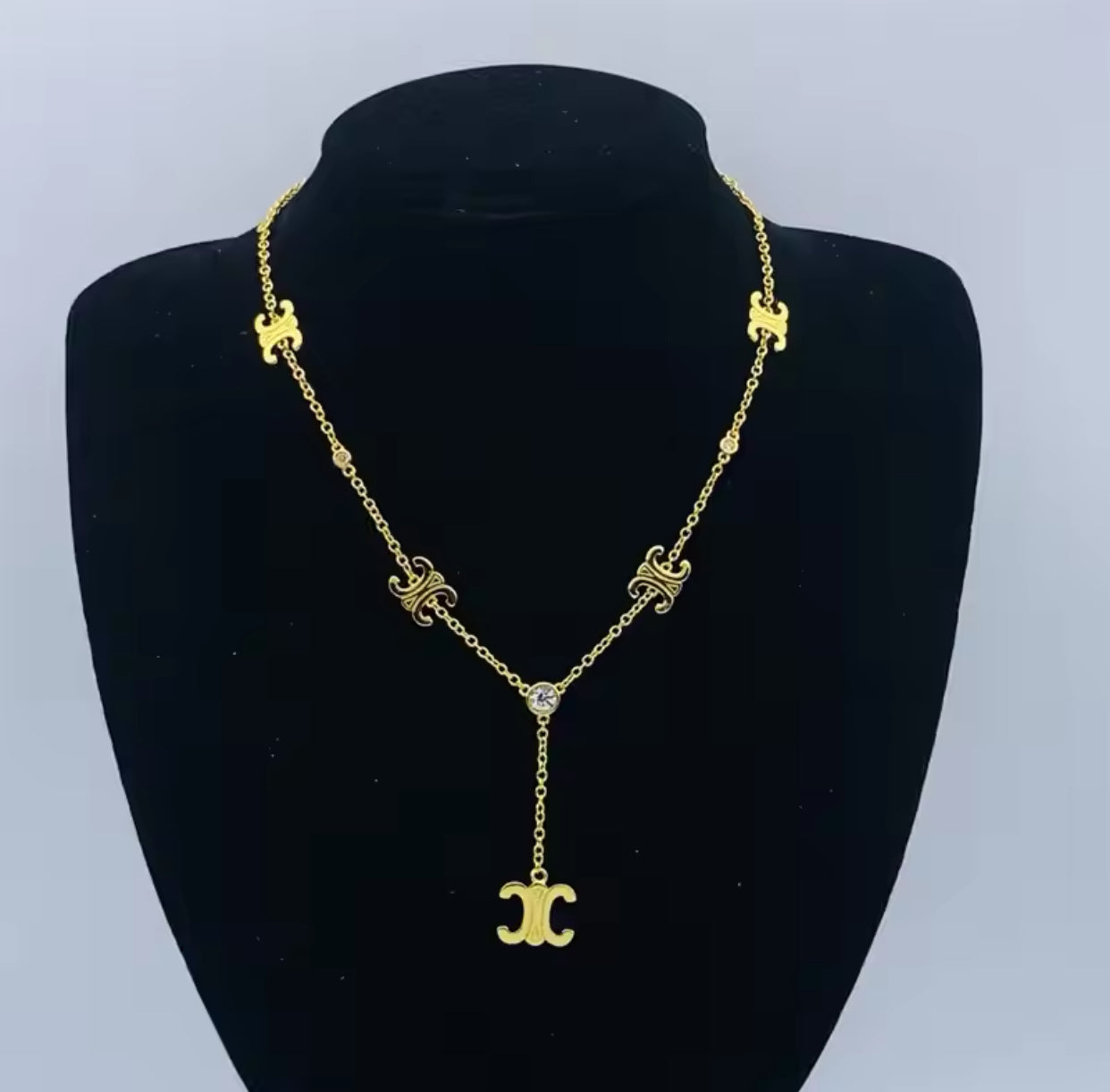 Designer mote halskjede
