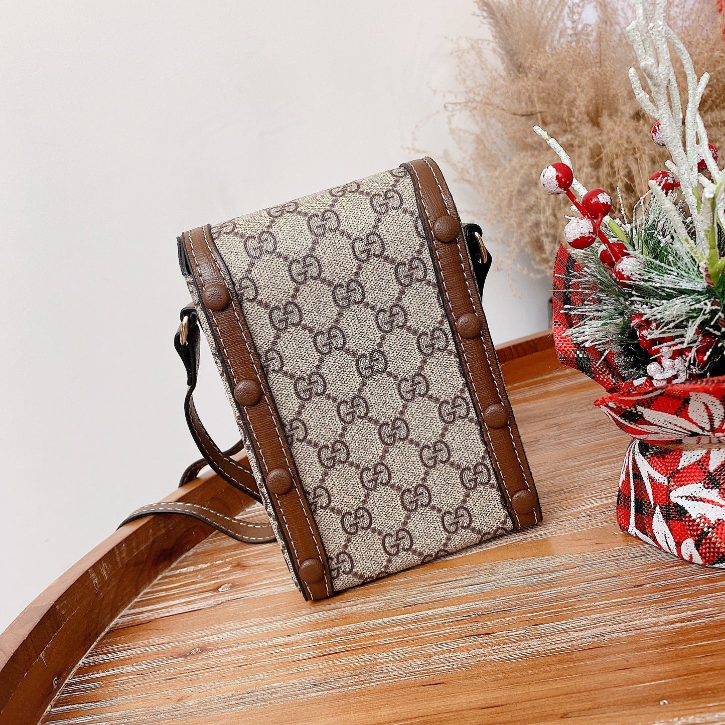 GG Crossbody skinnveske