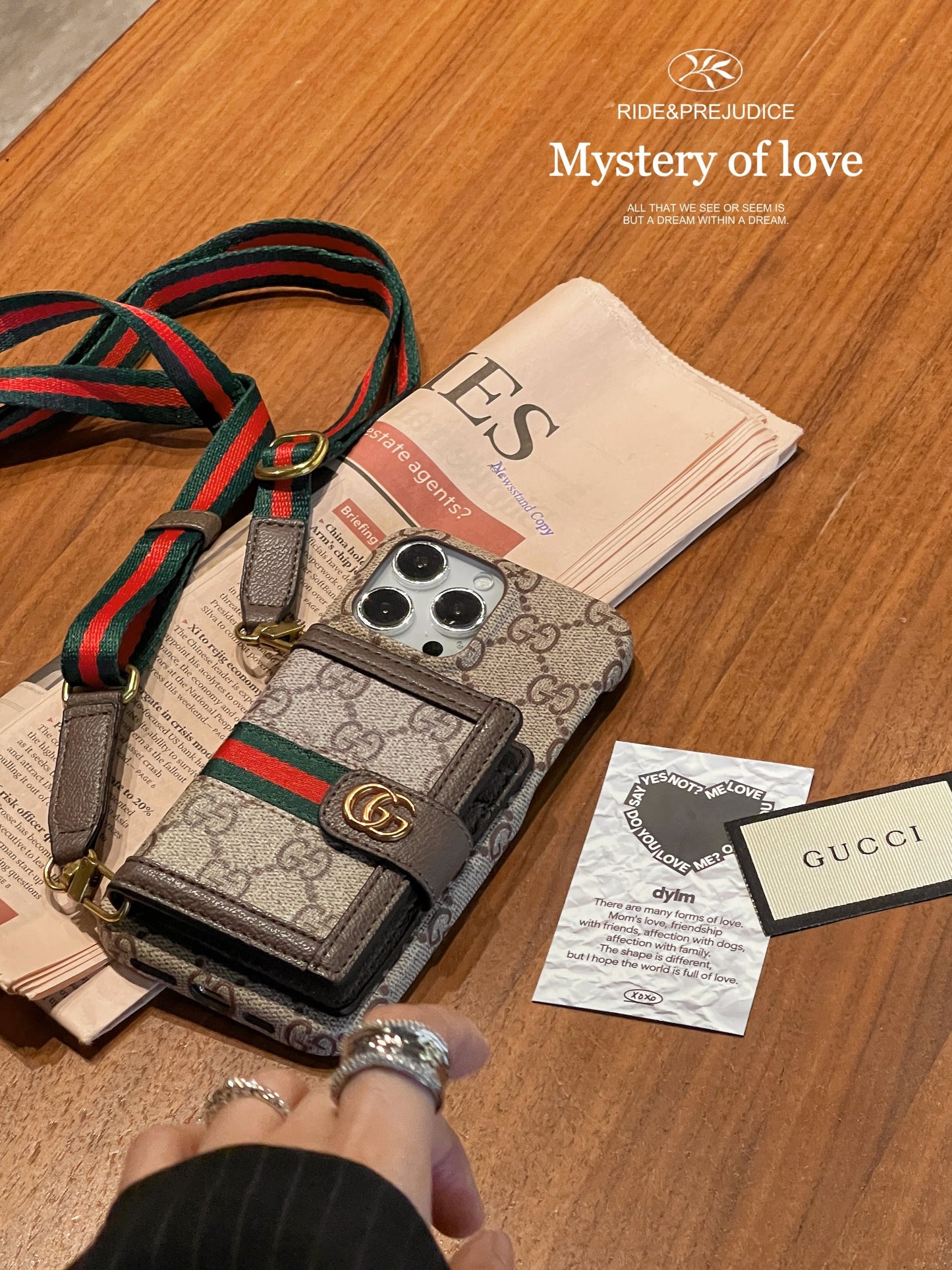 GG -kortpose CrossBody iPhone -sag