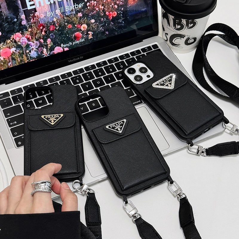 PRA Crossbody bőr iPhone tok