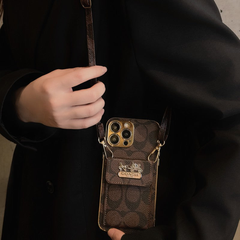 COA kártya táska bőrlánc iPhone tok