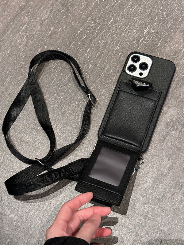 PRA crossbody læder iPhone sag