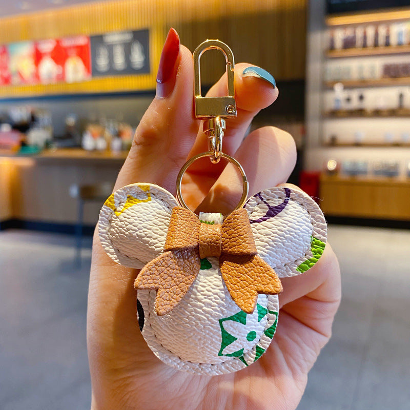 Luxury Mickey Keychain – Faux Leather