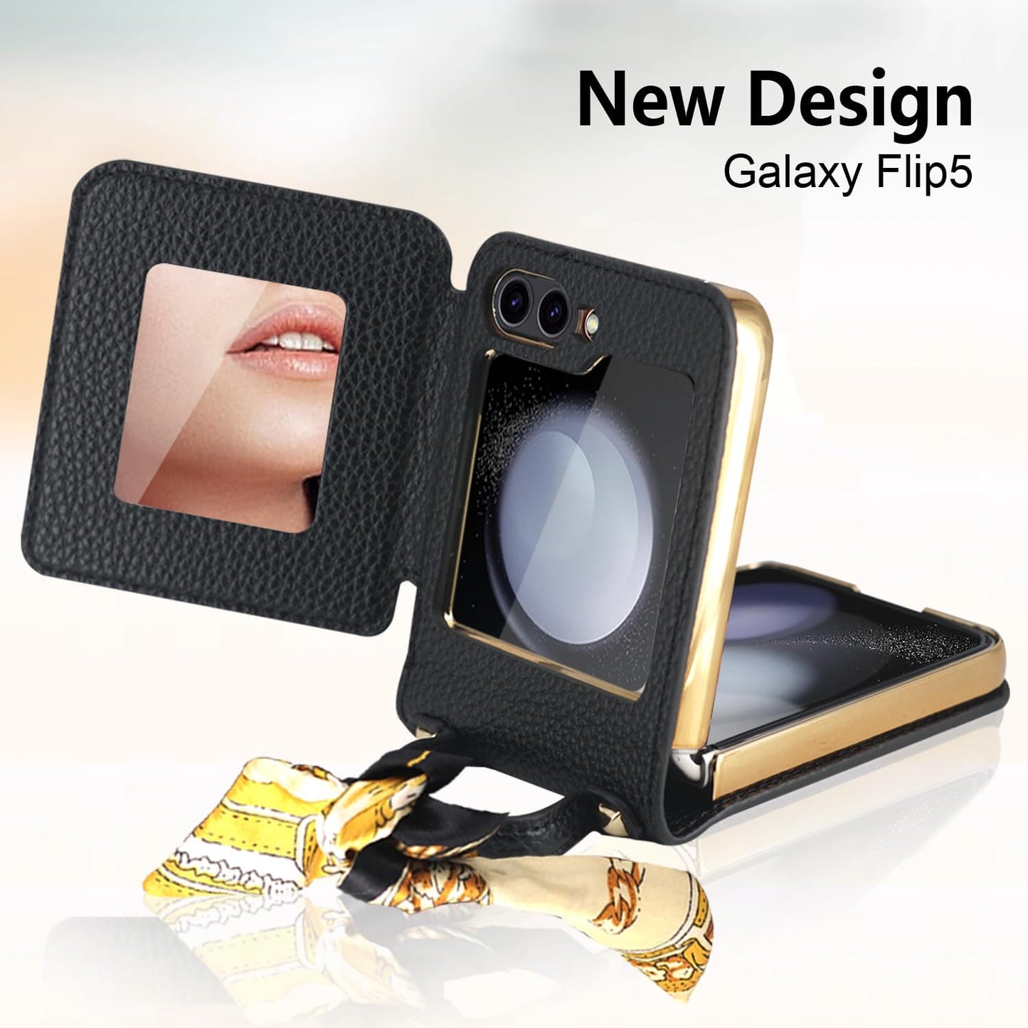 Samsung Luxury Leather Galaxy Z Flip 5/4 -kotelo