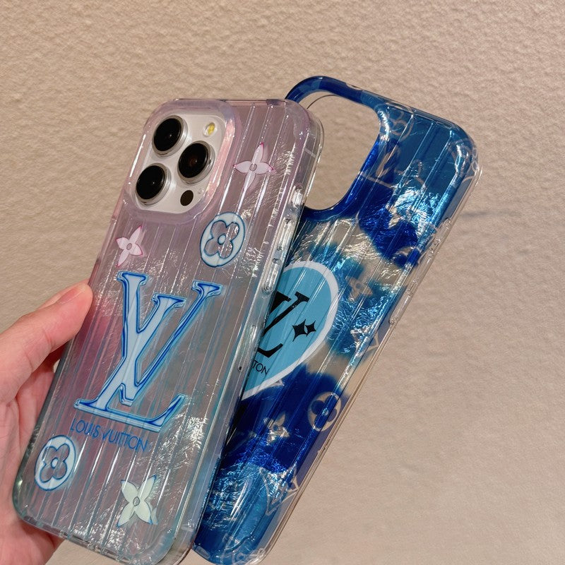 حالة لو Pink و Blue iPhone