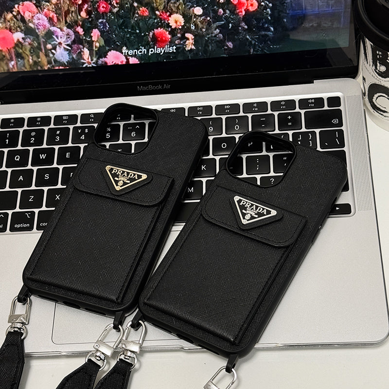 PRA Crossbody bőr iPhone tok