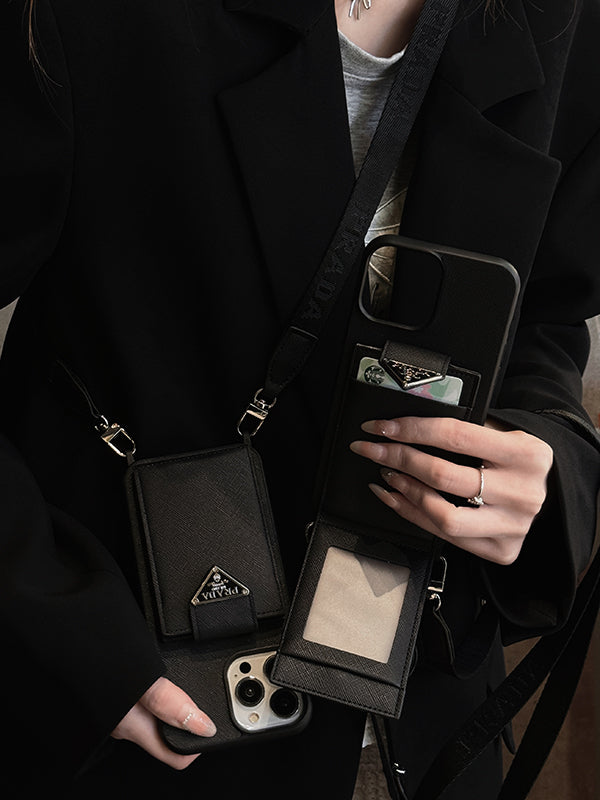 PRA crossbody læder iPhone sag